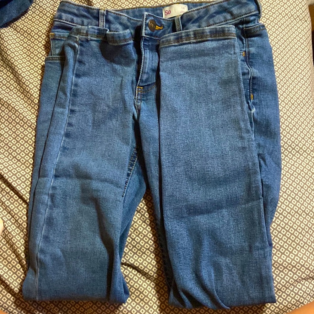 Girls blue jeans
